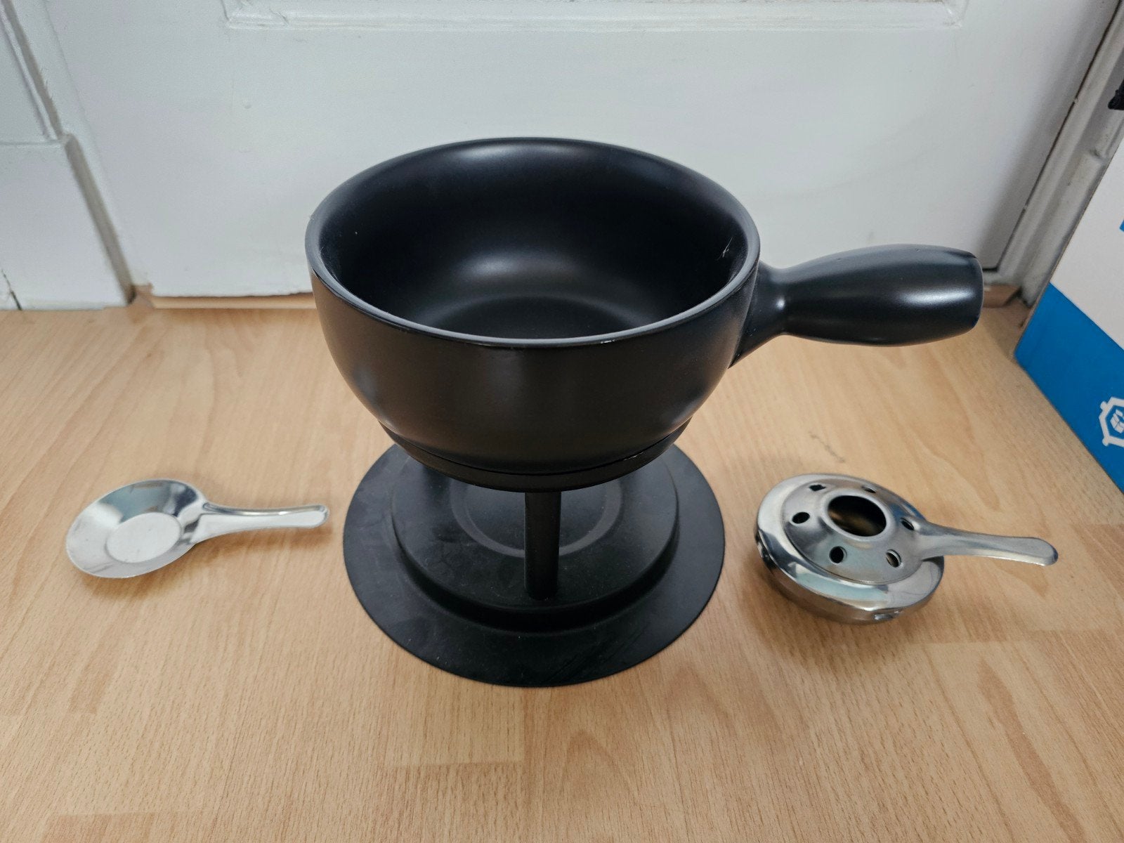 Cookitt Fondueset Zwart, Ophalen of Verzenden, Zo goed als nieuw, Brander, Fondueset