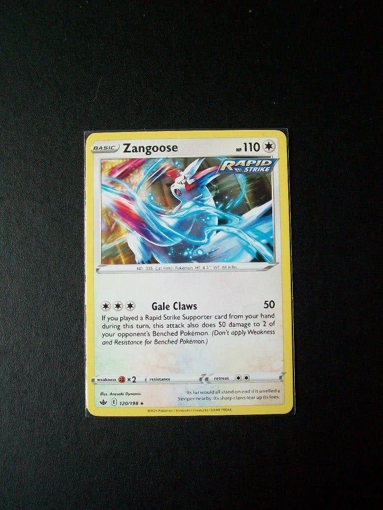 4746. nieuwe pokemonkaart ZANGOOSE hp 110 (120/198), Ophalen of Verzenden, Nieuw, Losse kaart