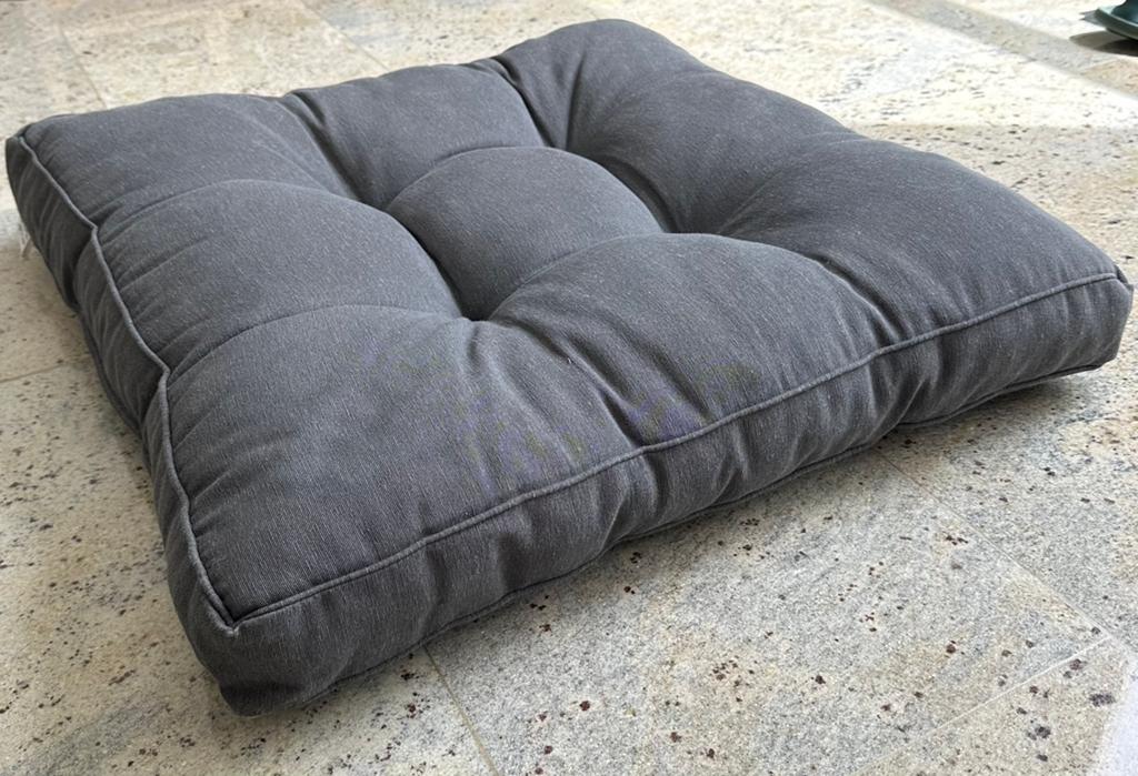 Loungekussens Grijs/Antraciet Tuin, Huis en Inrichting, Ophalen of Verzenden, Grijs, Vierkant