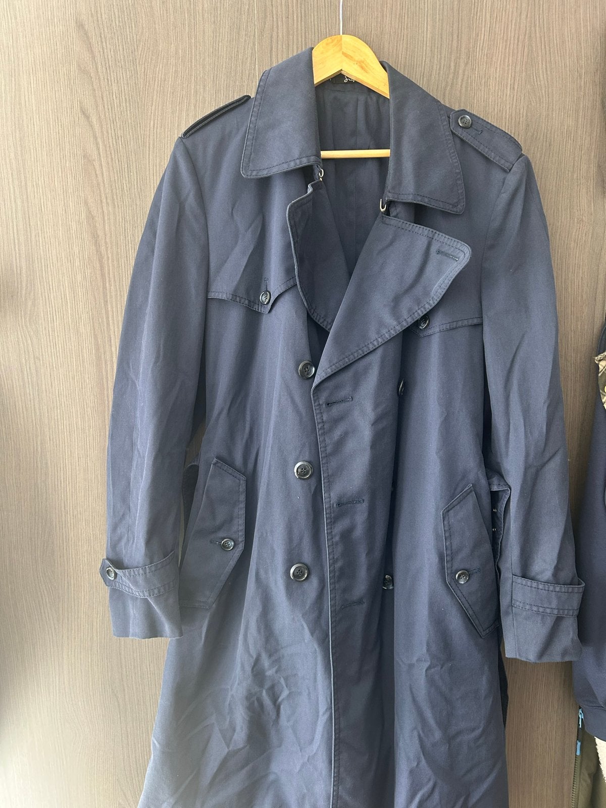 Jupiter Paris France Trenchcoat - Donkerblauw, Verzenden, Zo goed als nieuw, Overige maten, Blauw