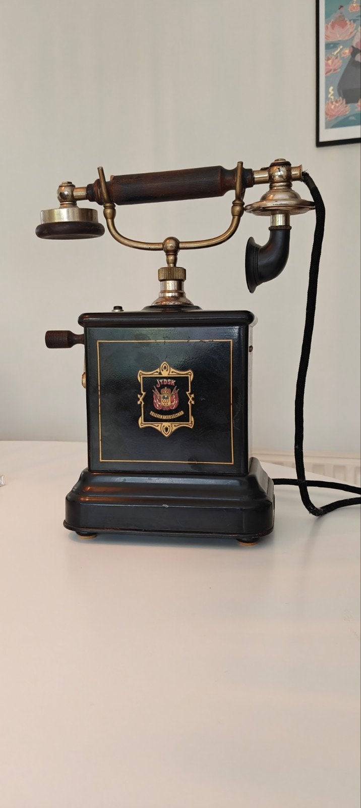 Jydsk Telefon Aktieselskab 1910–1920 antieke telefoon, Ophalen of Verzenden