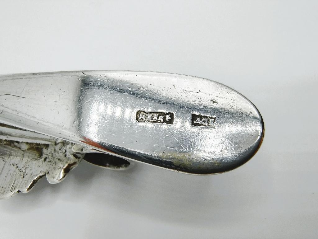 Zilveren tashaak, J. de Vries, Amsterdam, 1782, Verzenden, Zilver