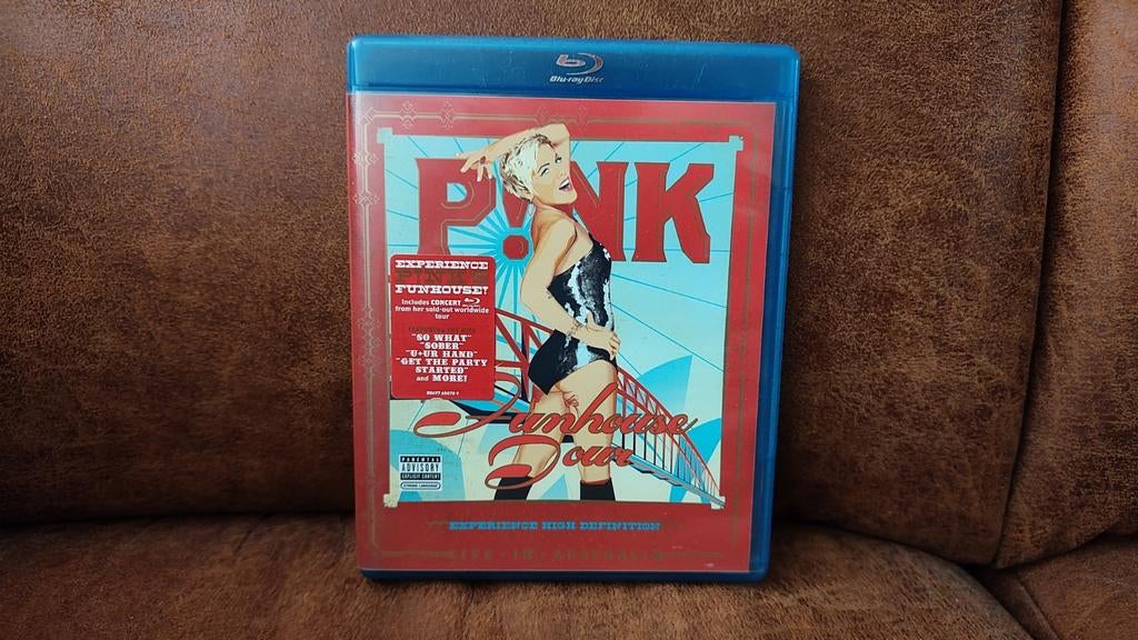 P!nk - Funhouse Tour: Live in Australia Blu-ray, Cd's en Dvd's, Blu-ray, Zo goed als nieuw, Muziek en Concerten, Ophalen of Verzenden