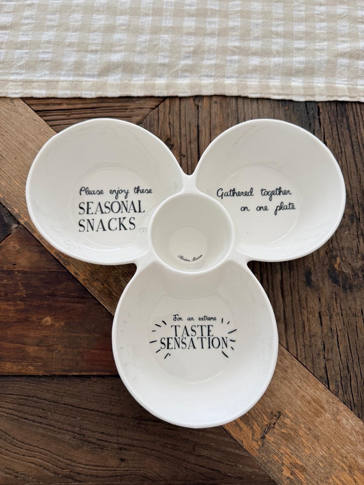 Leuke hapjes schaal voor nootjes, snacks etc. - Nieuw, Ophalen, Porselein of Keramiek, Schaal, Nieuw