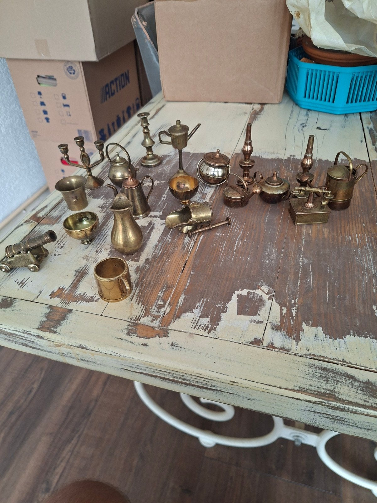 18 Bronzen Miniaturen - Diverse Decoratieve Items, Ophalen