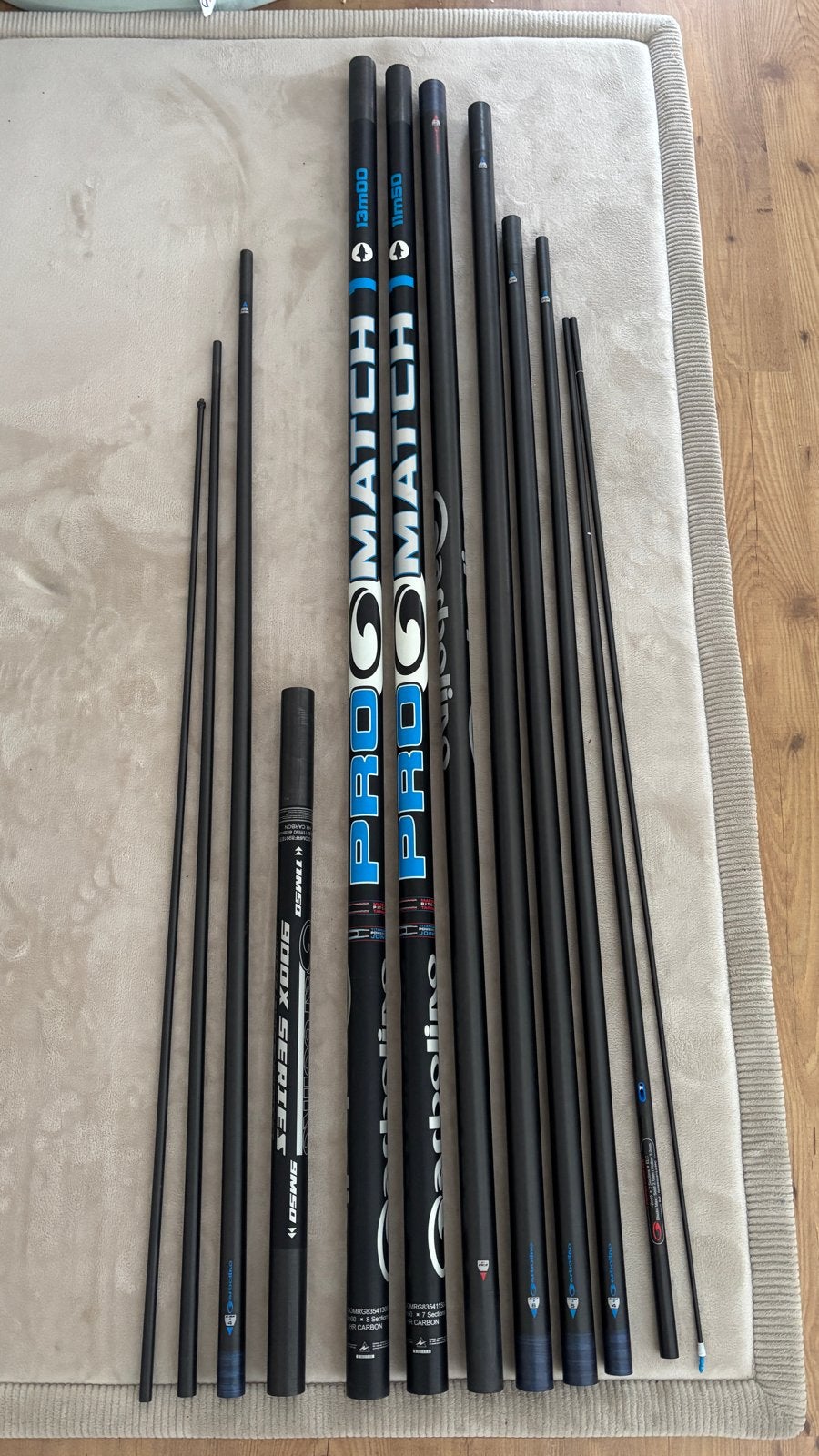 Pro Match 900x serie 13m/11,5 m, Watersport en Boten, Hengelsport | Witvissen, Ophalen, Gebruikt, Vaste hengel