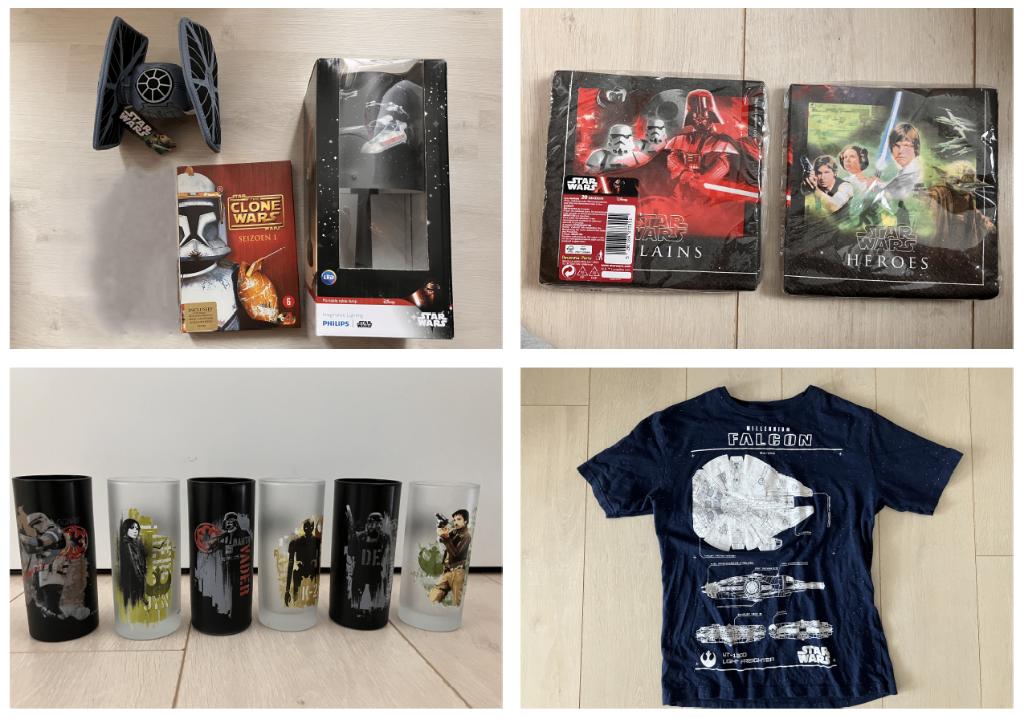 Star Wars Knuffel, DVD, Lamp, Glazenset, shirt Koopje 12,50!, Ophalen of Verzenden, Zo goed als nieuw, Overige typen