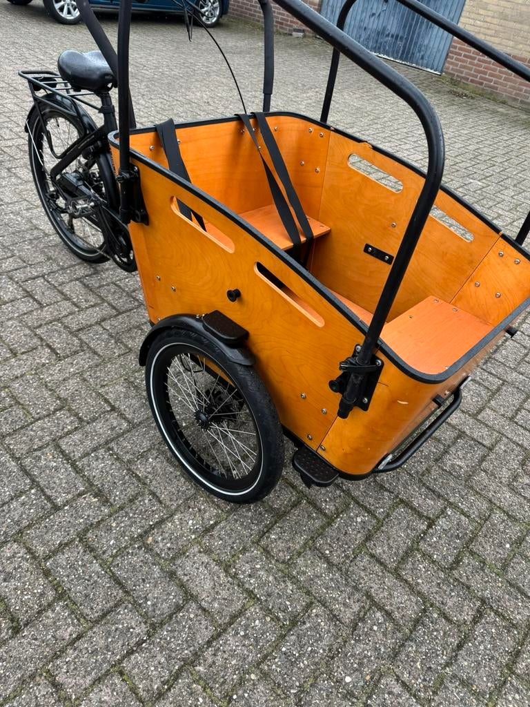 ️ Vogue Superior Deluxe elektrische bakfiets mooie staat, Fietsen en Brommers, Fietsen | Bakfietsen, 4 kinderen of meer, Huif