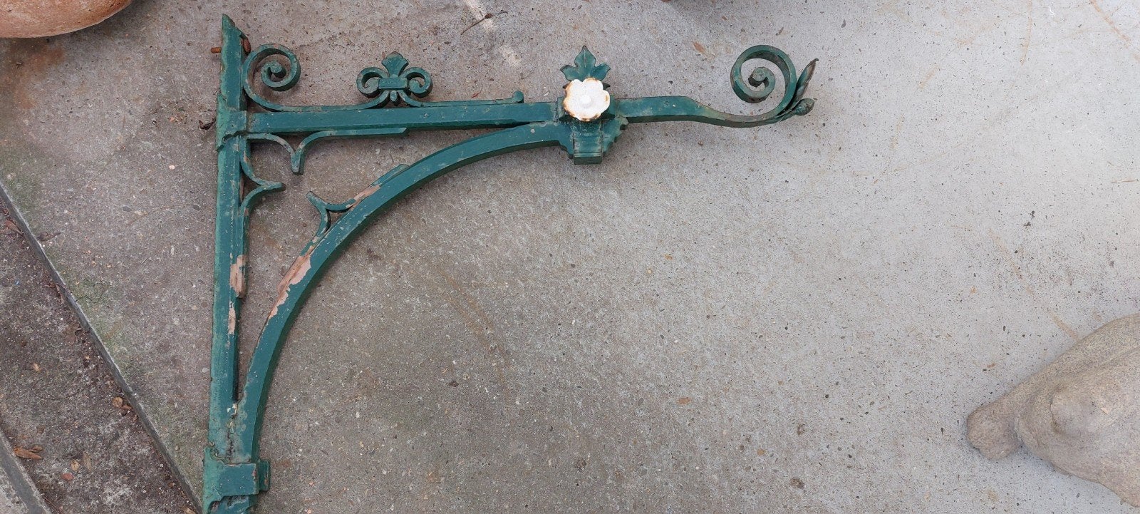 Haak smeedijzer / hoeksteun groot, Tuin en Terras, Ophalen