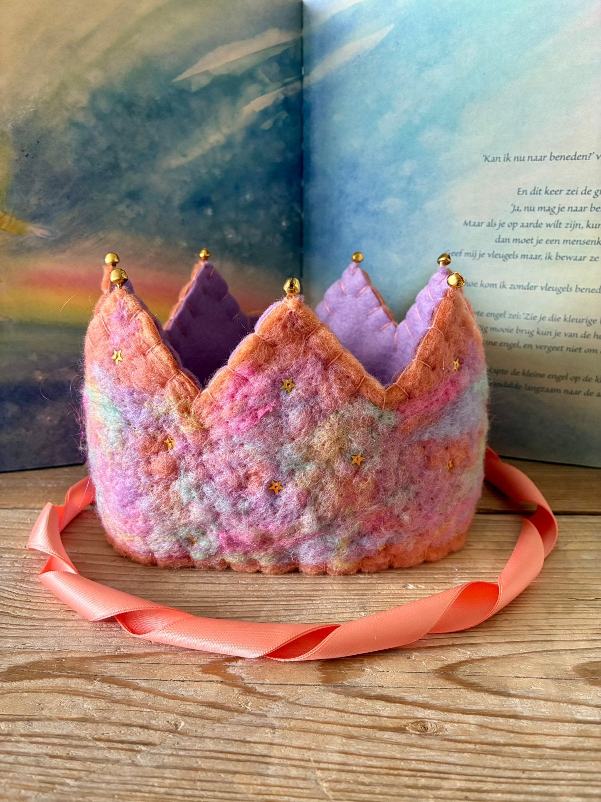 Handgemaakte Vilten Kroon - Prinses/Prins Verjaardag, Verzenden, Nieuw