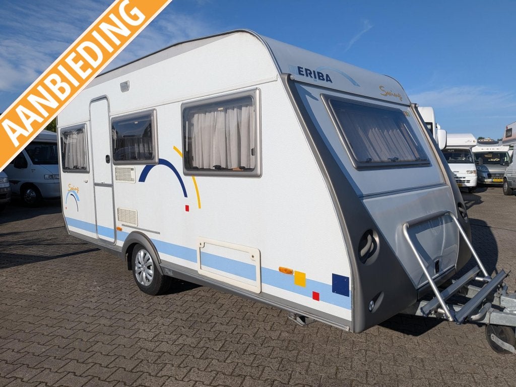 Hymer/ Eriba Swing 462 nu alle caravans in prijs verlaagd!, Rondzit, Bedrijf, Kachel, 4 tot 5 meter