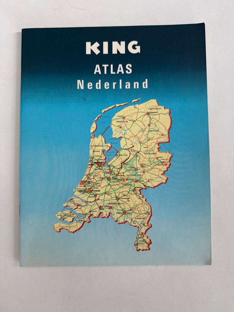 King Atlas Nederland - Gedetailleerde Kaarten, Overige atlassen, Ophalen of Verzenden, Zo goed als nieuw, 1800 tot 2000