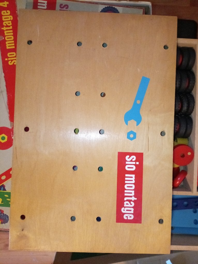 Grote set Sio Montage Met houten opbergkist, Ophalen of Verzenden, Gebruikt