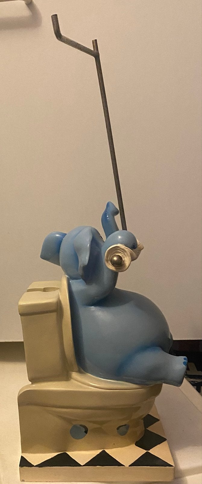 Leuke olifant toiletrolhouder, Huis en Inrichting, Badkamer | Badtextiel en Accessoires, Verzenden, Gebruikt, Blauw, Toilet-accessoire