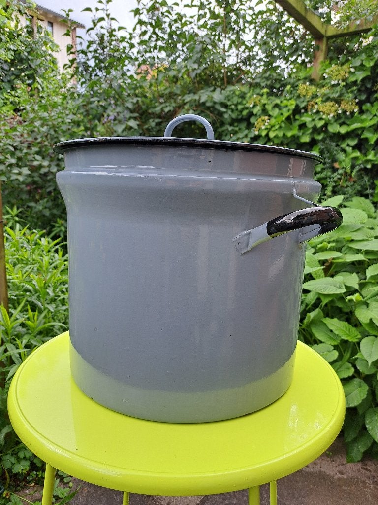 emaille wasketel vintage, Ophalen, Zo goed als nieuw