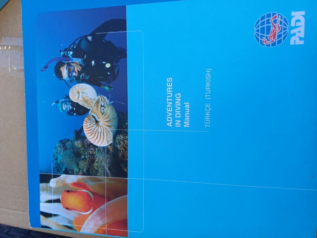 PADI Duikcursus Boeken - Turks (Open Water & Adventures), Ophalen of Verzenden