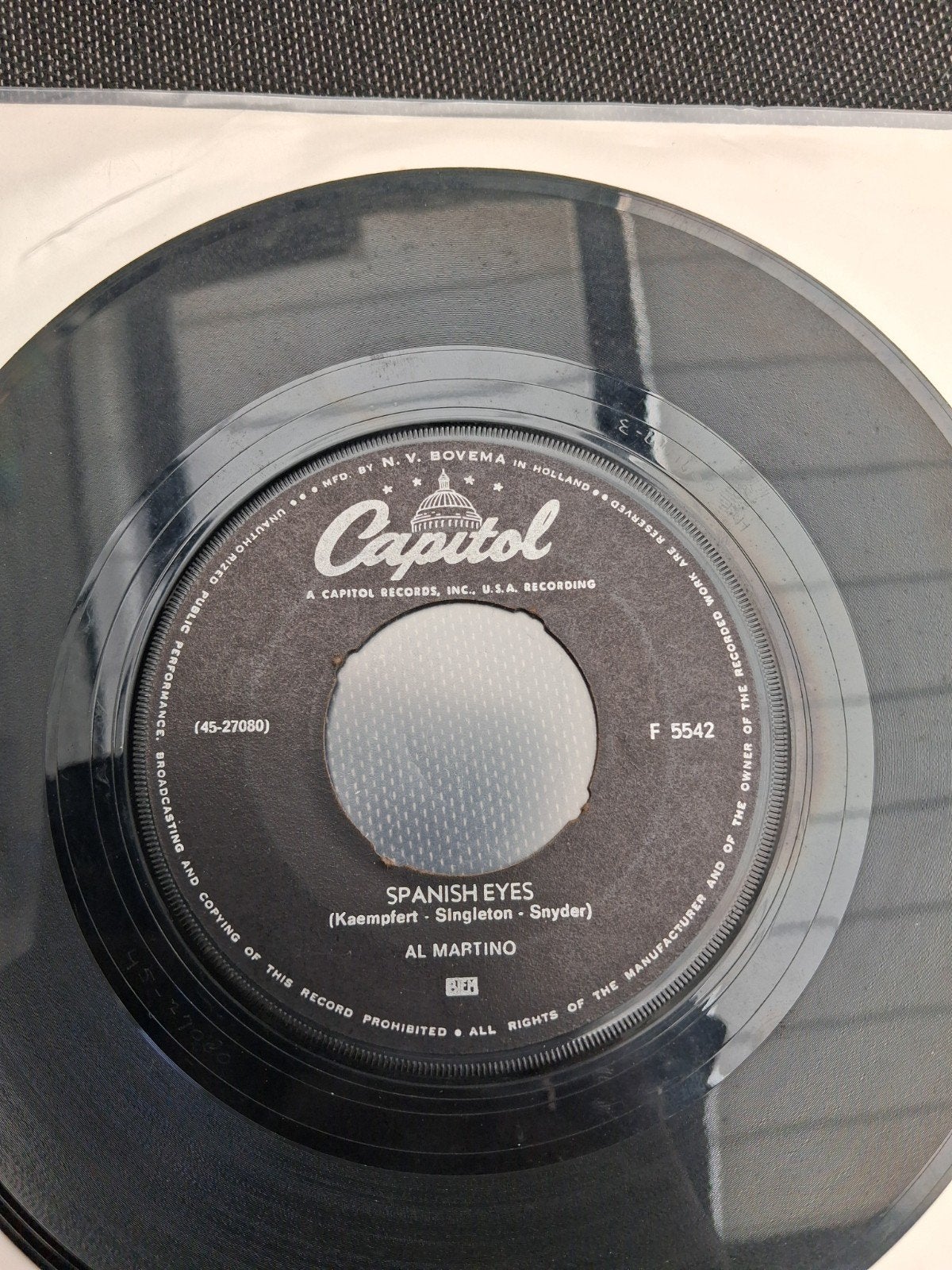 Al Martino - Spanish Eyes (Single), Gebruikt, 7 inch, Single, Ophalen of Verzenden