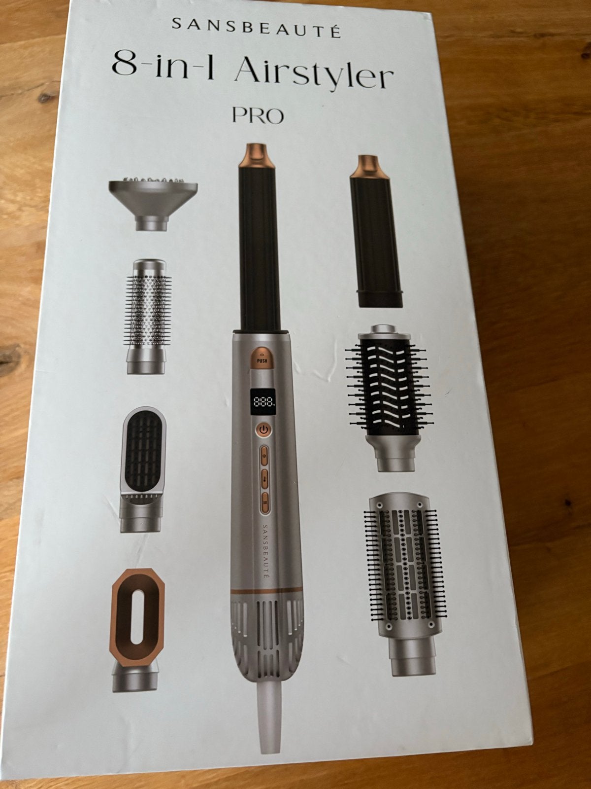 SANSBEAUTÉ 8-in-1 Airstyler Pro - Complete Haarstyling Set, Ophalen of Verzenden, Zo goed als nieuw, Föhn of Haardroger