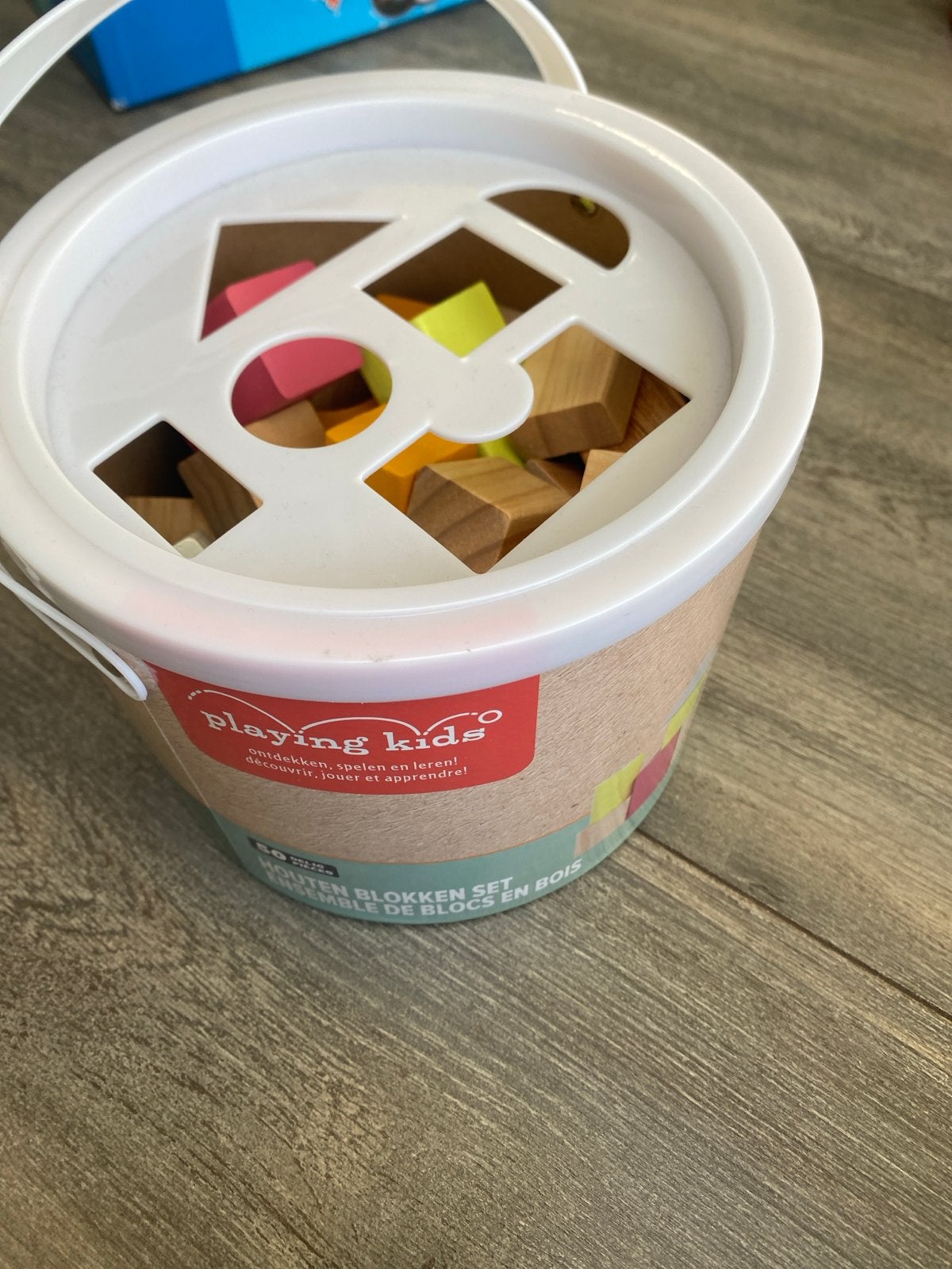 Playing Kids Houten Blokken Set, Ophalen, Zo goed als nieuw, Overige typen
