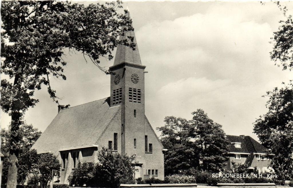Schoonebeek, N.H. Kerk - ongelopen, Ophalen of Verzenden, 1940 tot 1960, Ongelopen, Drenthe