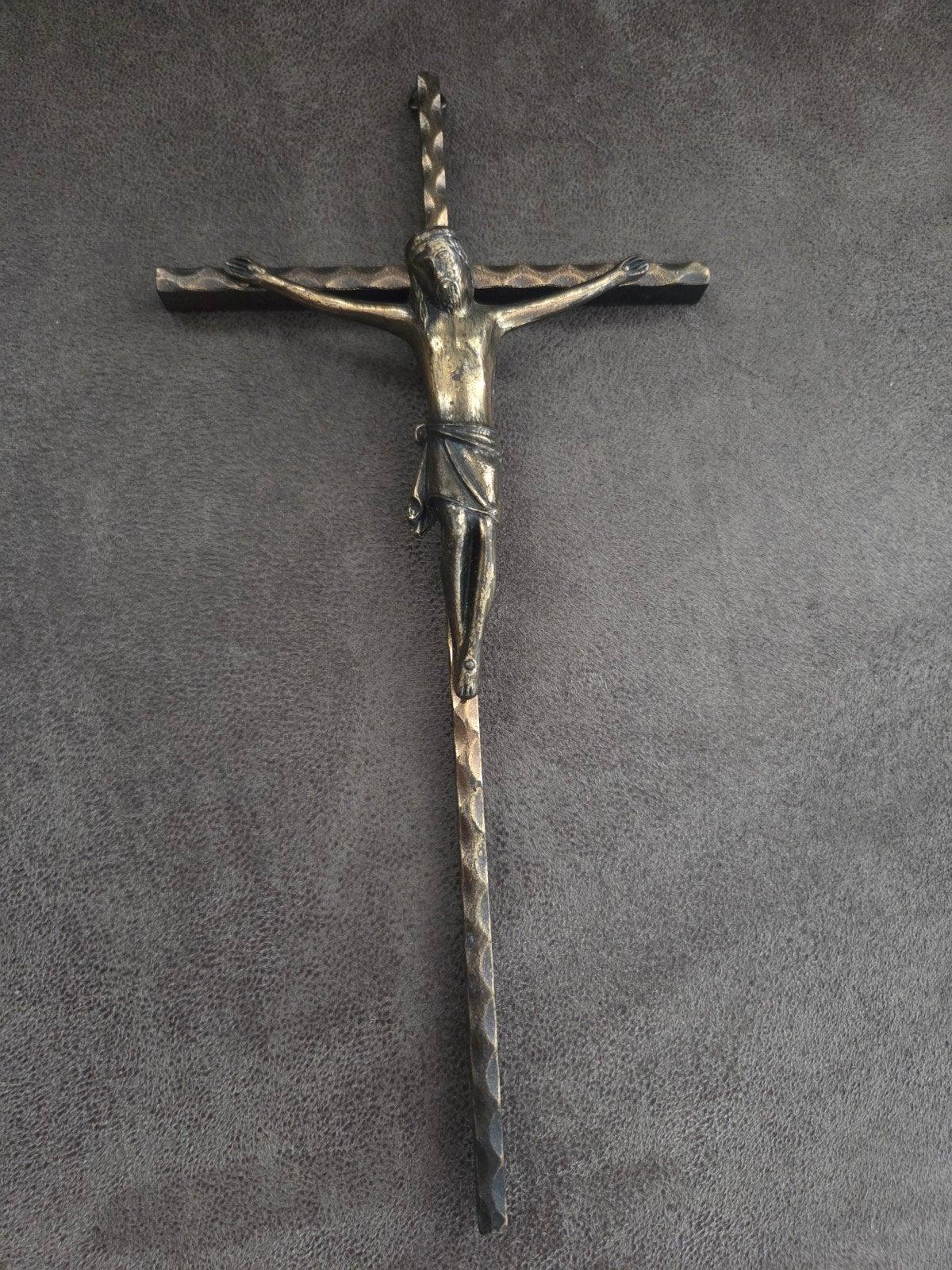 Jezus aan het kruis van messing, Ophalen of Verzenden, Gebruikt
