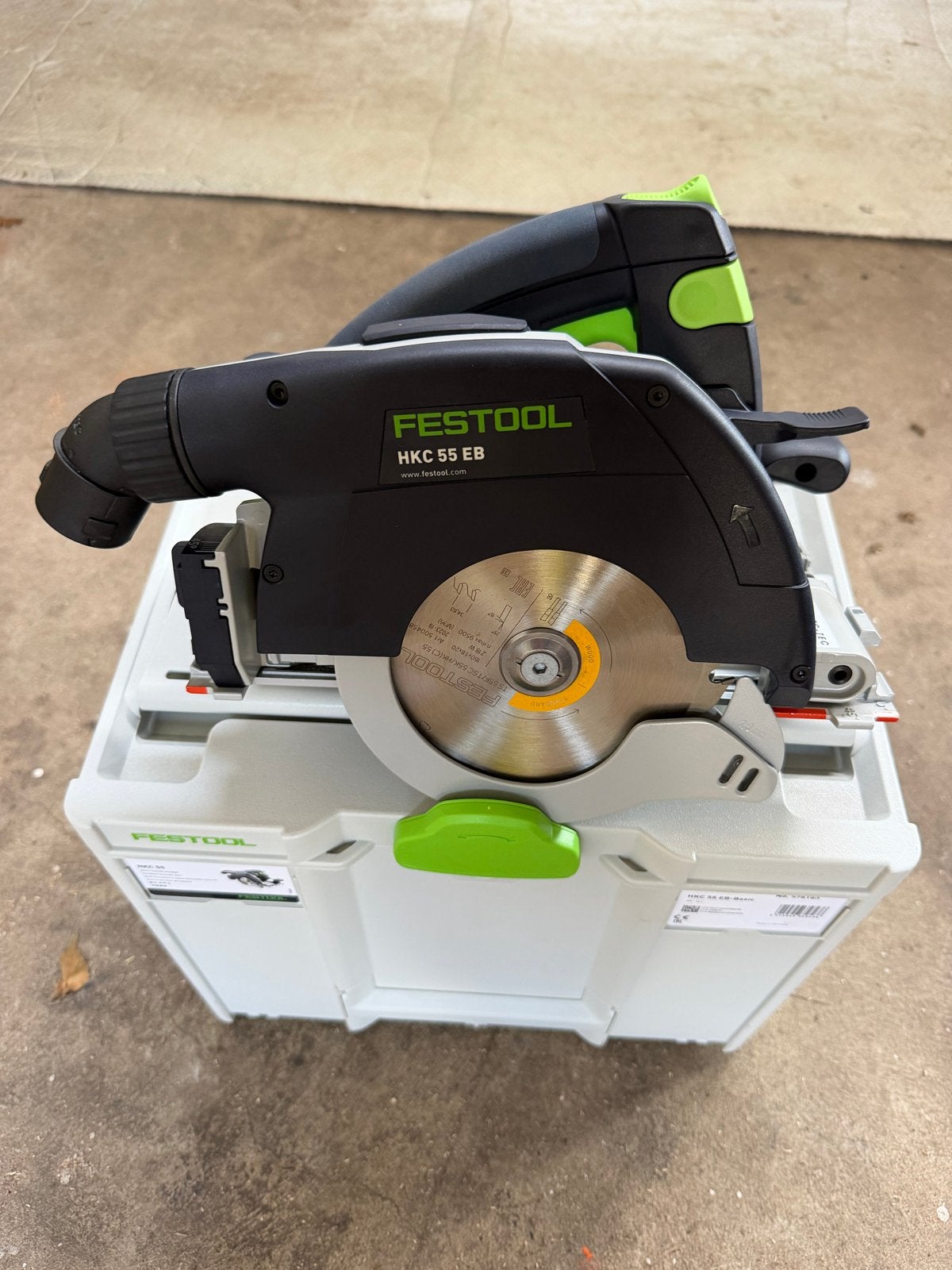 Festool HKC 55 EB-Basic Accu Cirkelzaag met invalfunctie!!, Doe-het-zelf en Verbouw, Gereedschap | Zaagmachines, Cirkelzaag, Nieuw