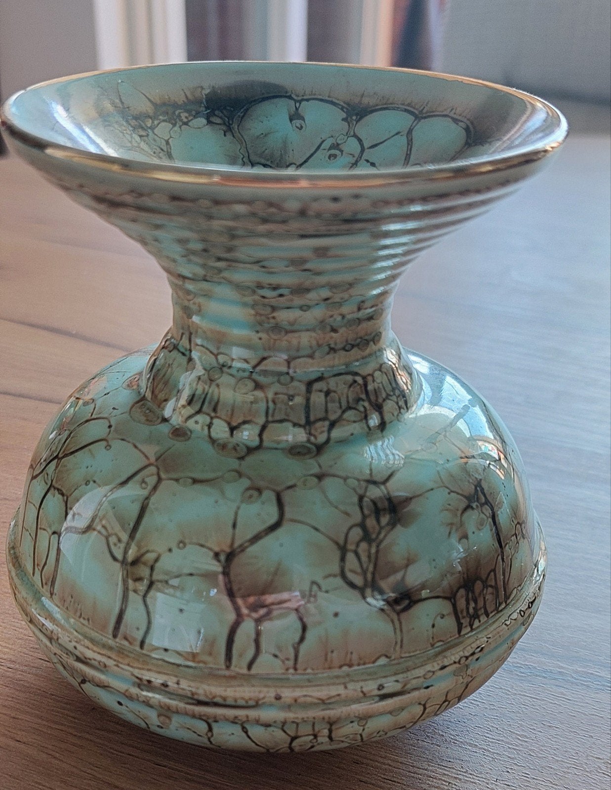 Vintage Jumbo Gouda vaas - Uniek craquelé design, Ophalen of Verzenden