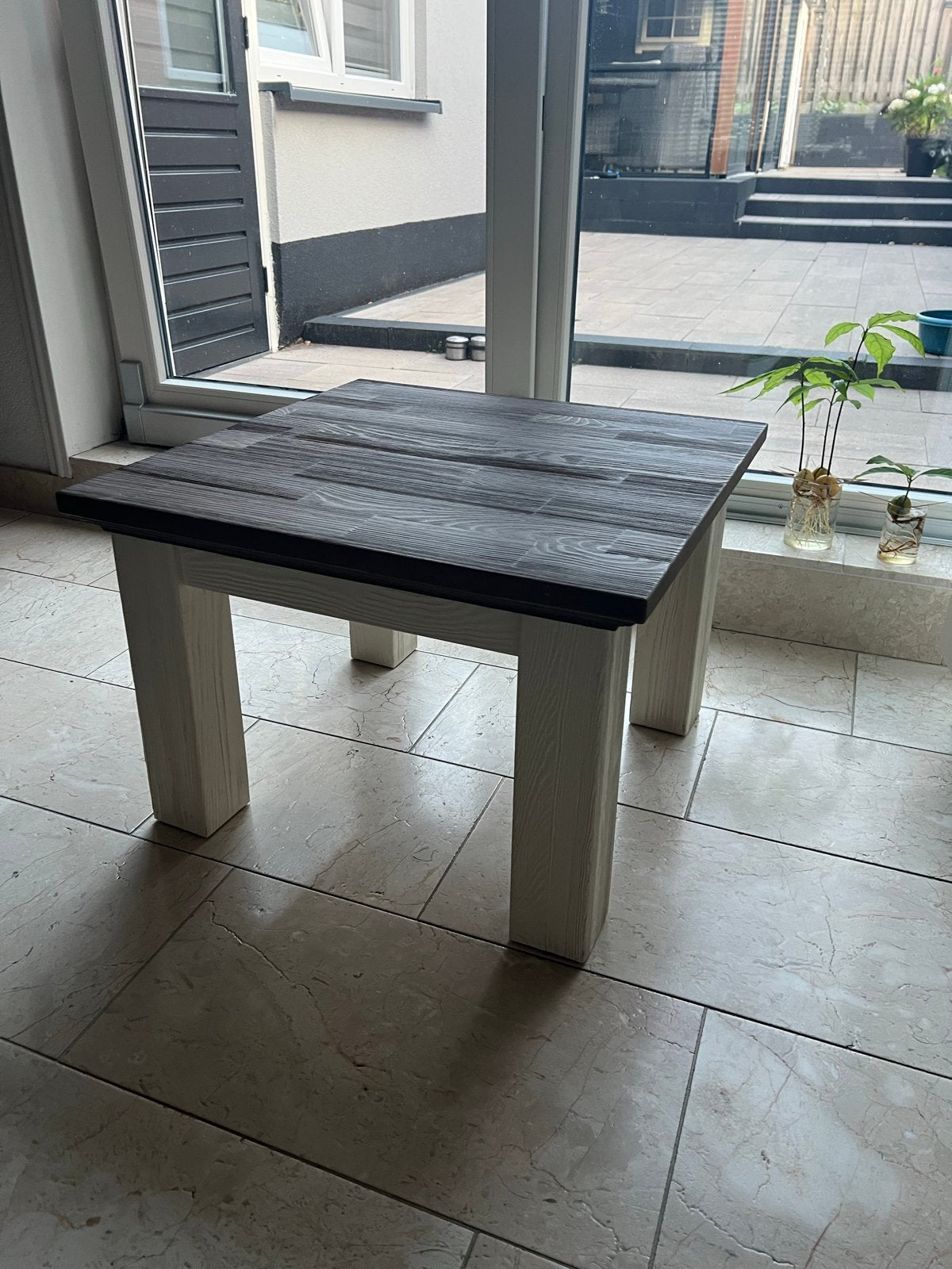 Bijzettafel (65,5x65,5x45 cm), Huis en Inrichting, Tafels | Bijzettafels, Gebruikt, Vierkant, 55 tot 75 cm, Hout