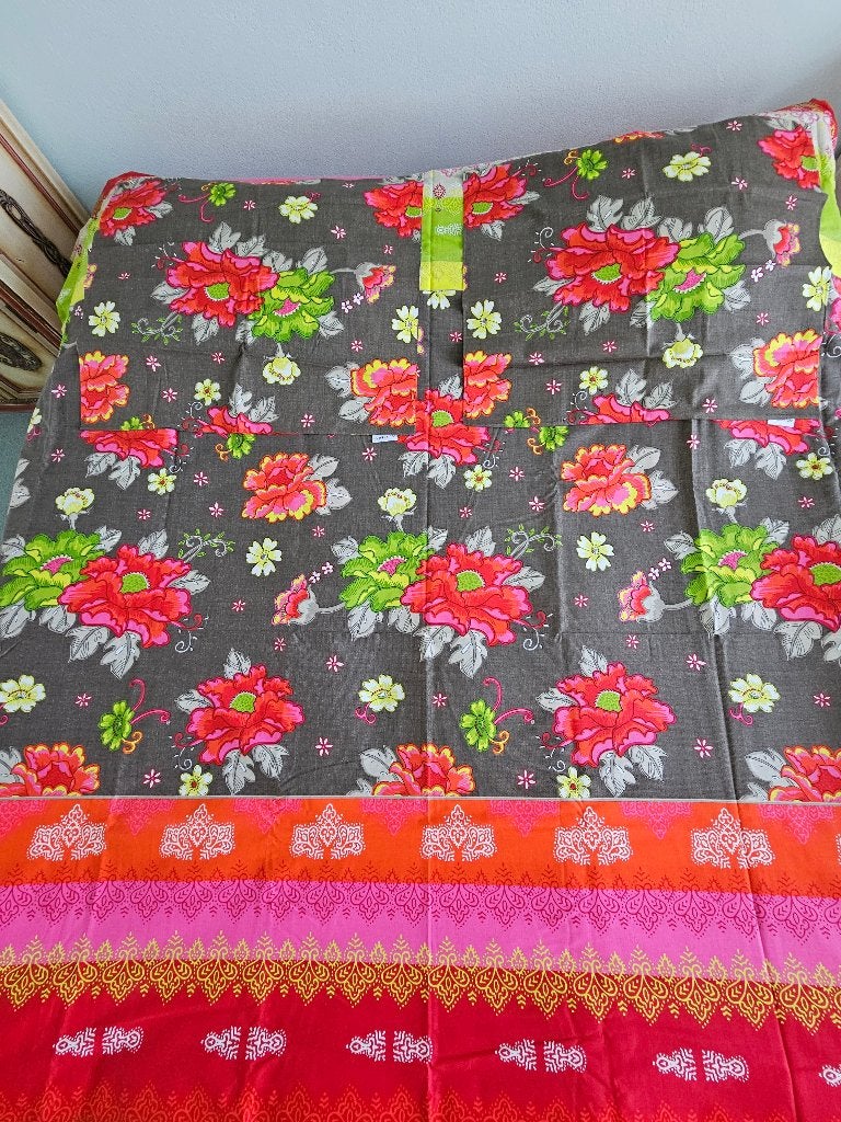 Prachtige dekbedovertrek + slopen 200 x 220 cm -Covers & Co, Meerkleurig, Dekbedovertrek, Katoen, Tweepersoons