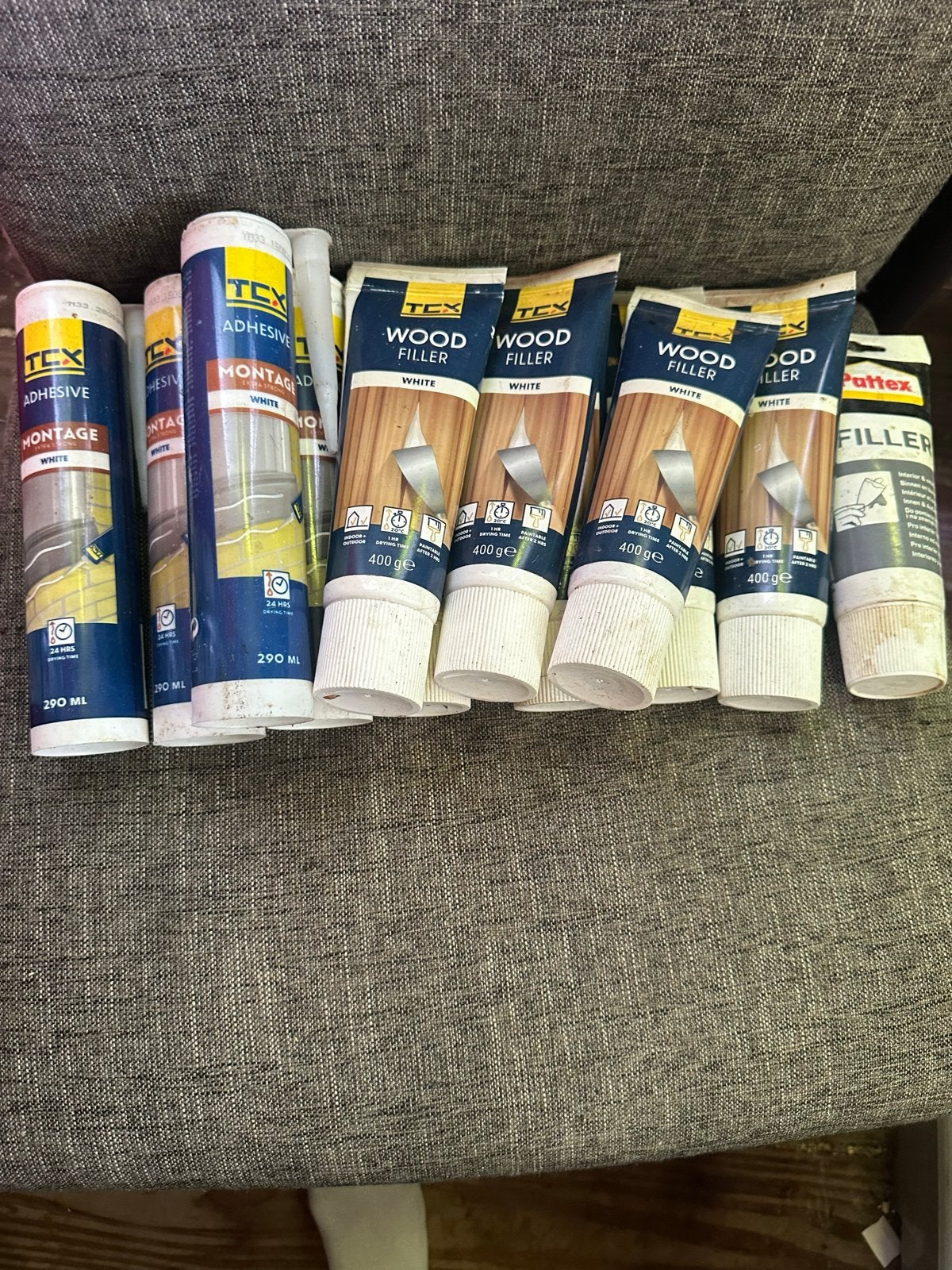 Kit en houtvuller - Tex Adhesive en Pattex Filler, Ophalen of Verzenden, Nieuw
