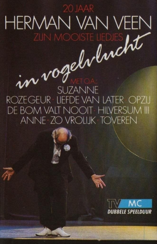 Cassettebandje Herman van Veen – 20 Jaar - In Vogelvlucht, Cd's en Dvd's, Ophalen of Verzenden, Gebruikt, Nederlandstalig, 1 bandje