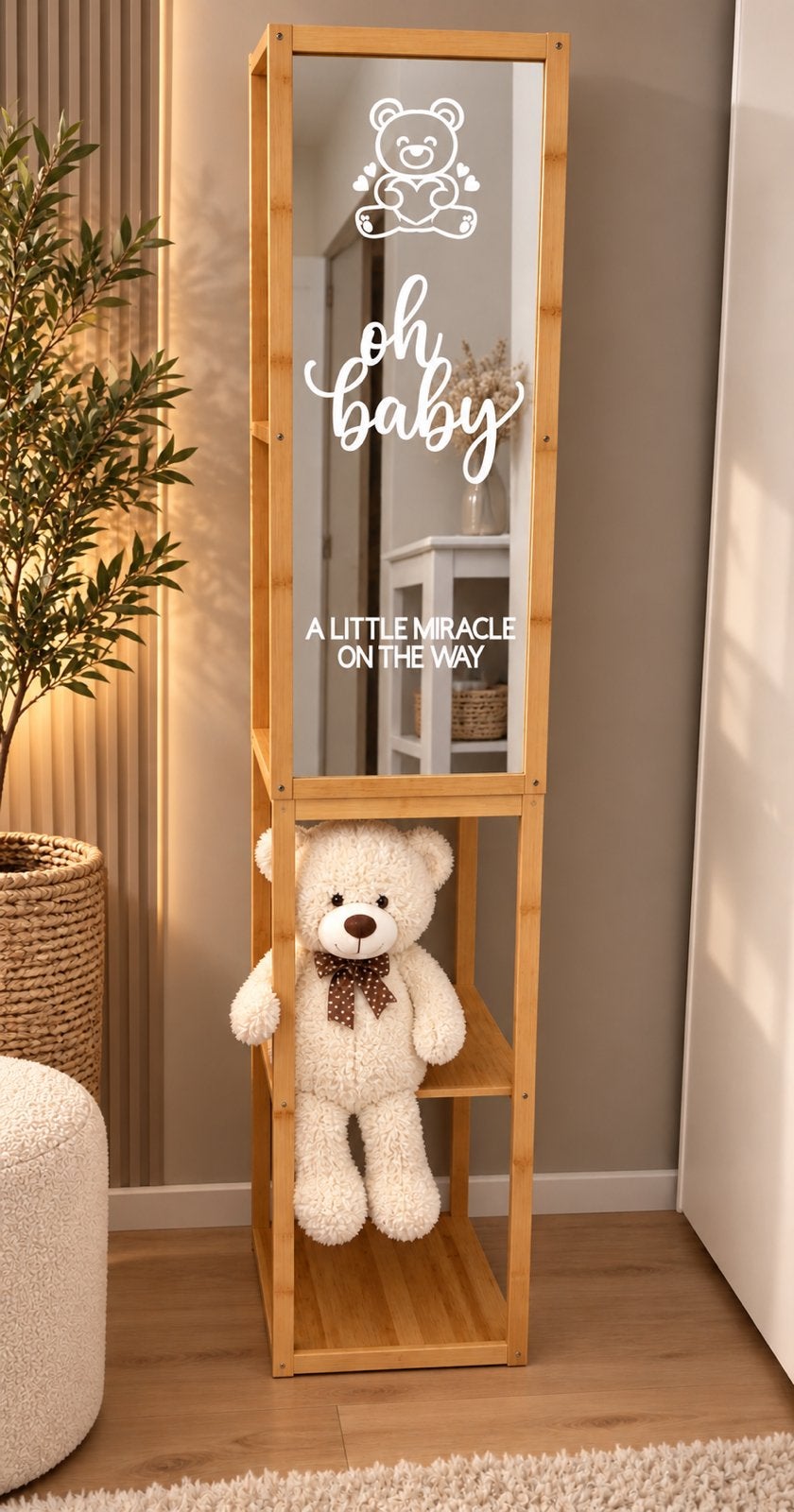 Babyshower / Geboorte spiegel, Ophalen, Nieuw, 50 tot 100 cm, Minder dan 100 cm