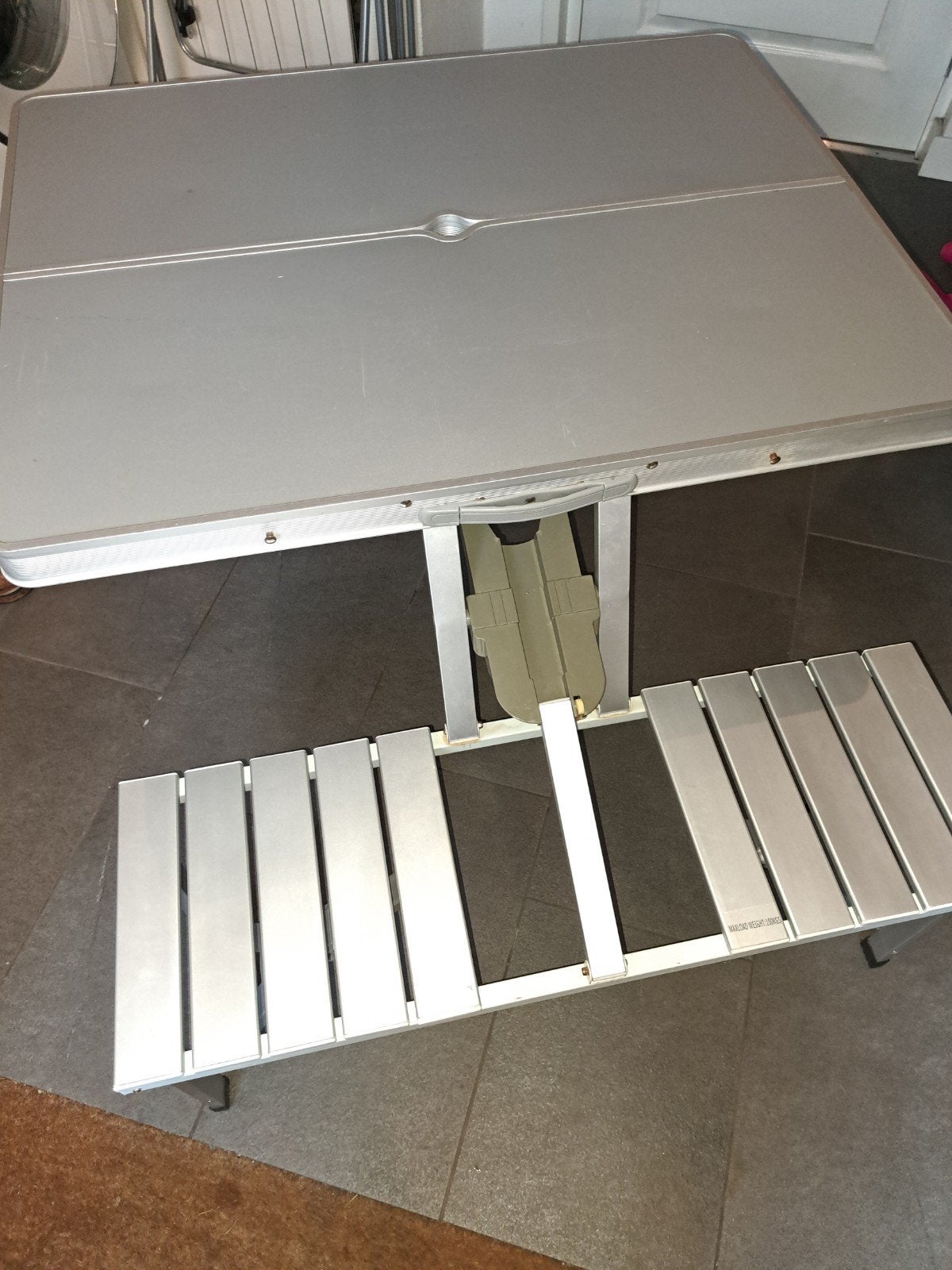 Vouwbare, inklapbare aluminium picknicktafel, Ophalen, Gebruikt