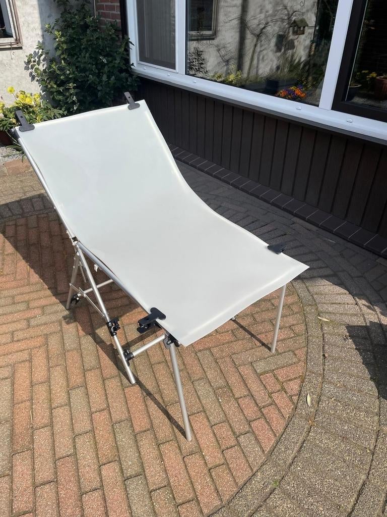 Opname tafel voor productfotografie, Ophalen