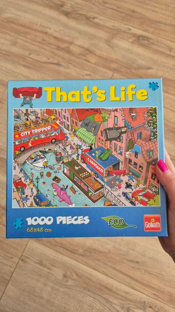 Puzzel That's Life - Amsterdam (1000 stukjes), Ophalen of Verzenden, 500 t/m 1500 stukjes, Zo goed als nieuw, Legpuzzel