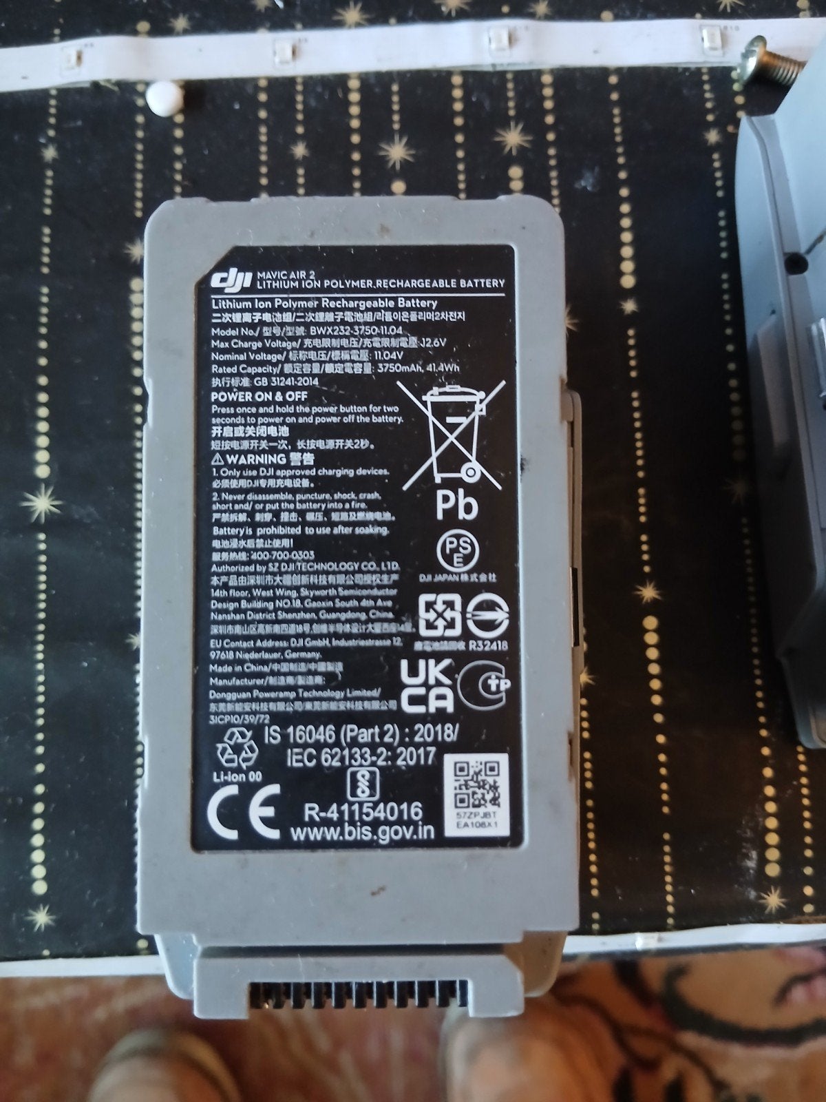 DJI Mavic Air 2 S Lithium Ion Polymer Oplaadbare Batterij, Ophalen of Verzenden, Zo goed als nieuw, Cameradrone, DJI