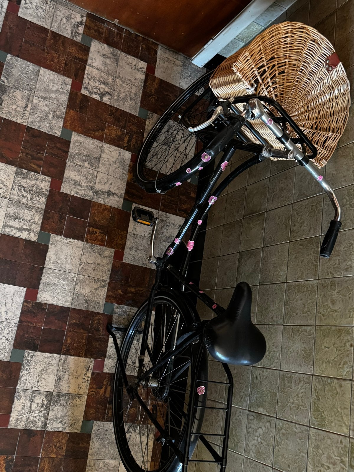 Omafiets met mand, Ophalen, Gebruikt, Terugtraprem