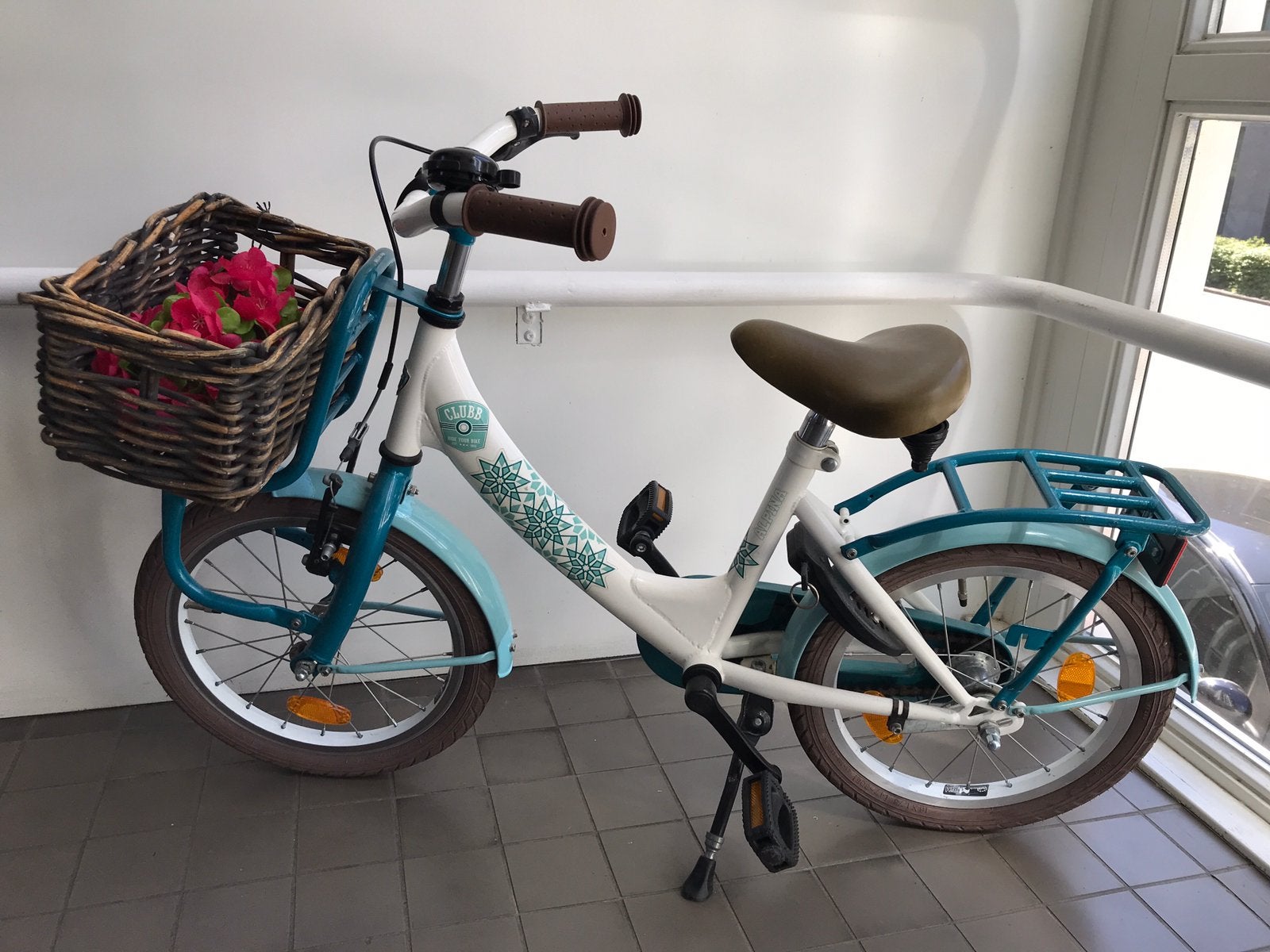 Alpina clubb meisjesfiets compleet 16 inch. + mandje, Fietsen en Brommers, Ophalen, Terugtraprem, Alpina clubb, 16 inch