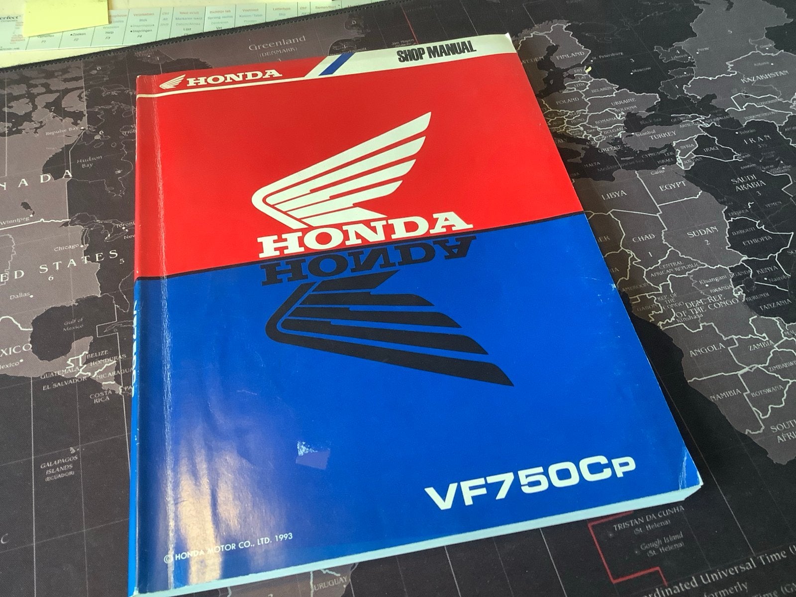 Honda VF750Cp Shop Manual - Werkplaatshandboek, Motoren, Handleidingen en Instructieboekjes, Verzenden, Honda