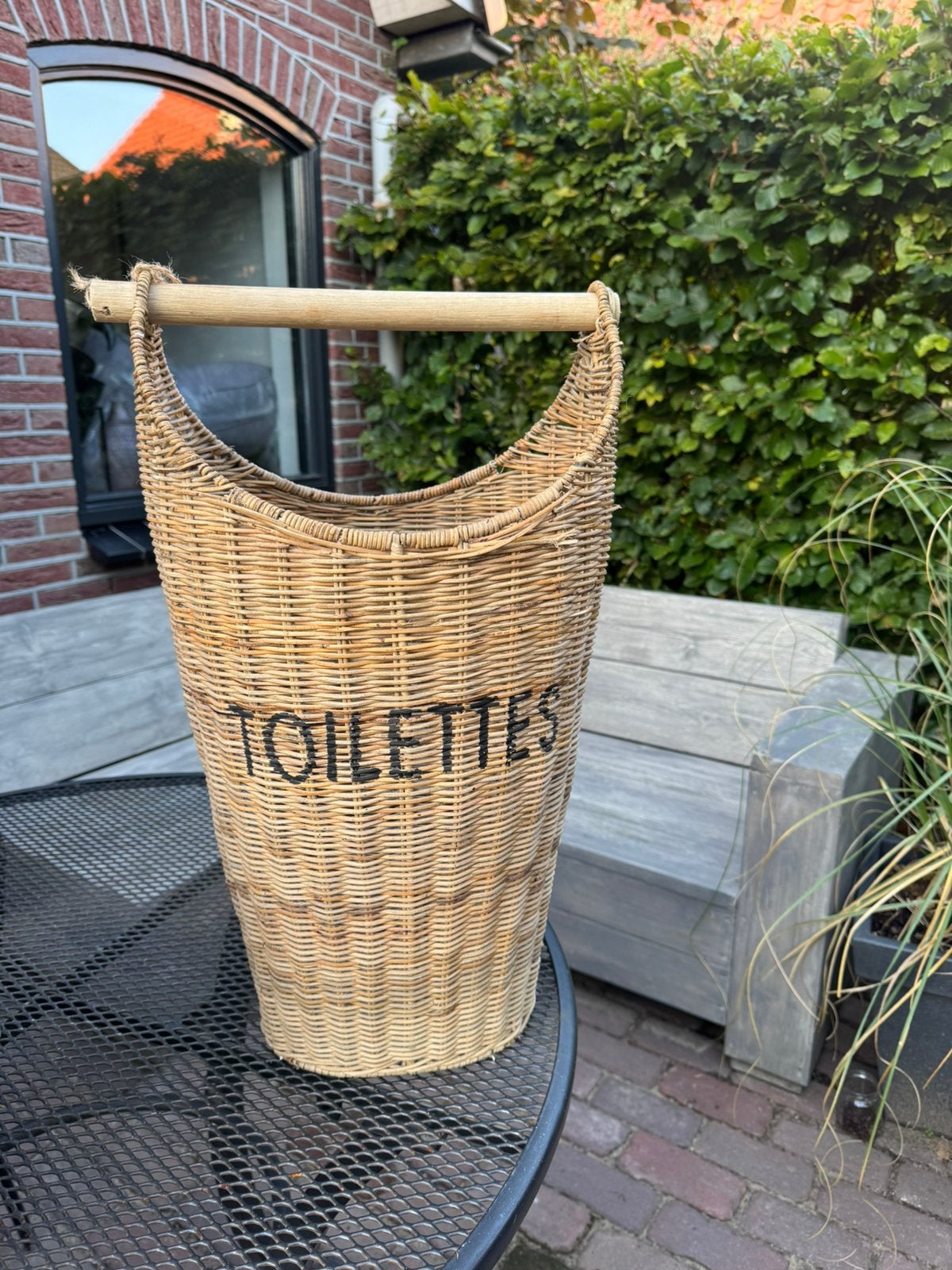 Wc rol houder mand., Ophalen of Verzenden, Riet