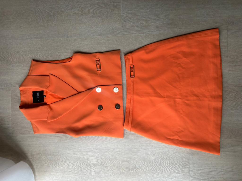 Nikkie set, Zwart, Ophalen of Verzenden, Zo goed als nieuw, Maat 36 (S)
