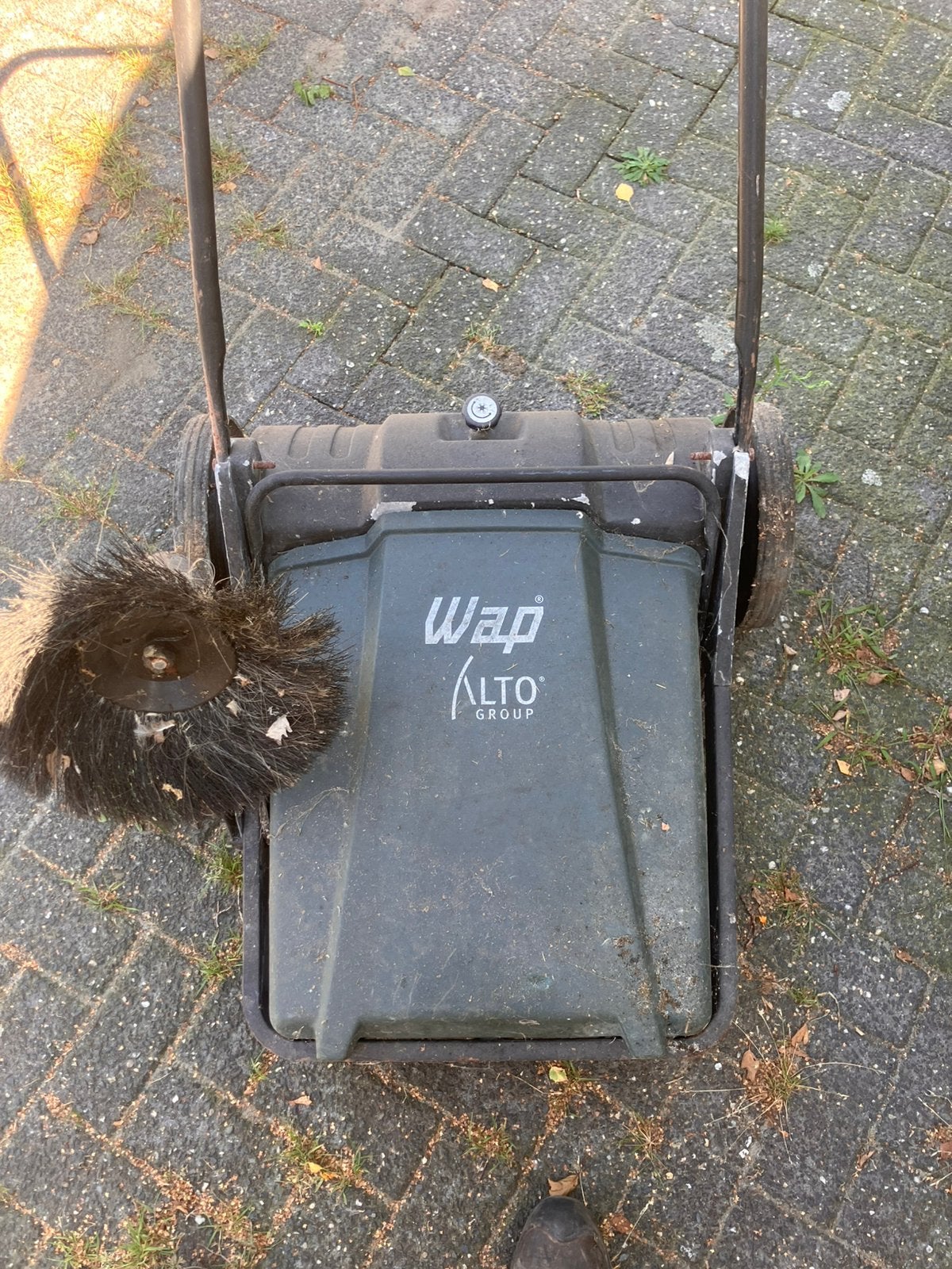 Duw veegmachine, Ophalen