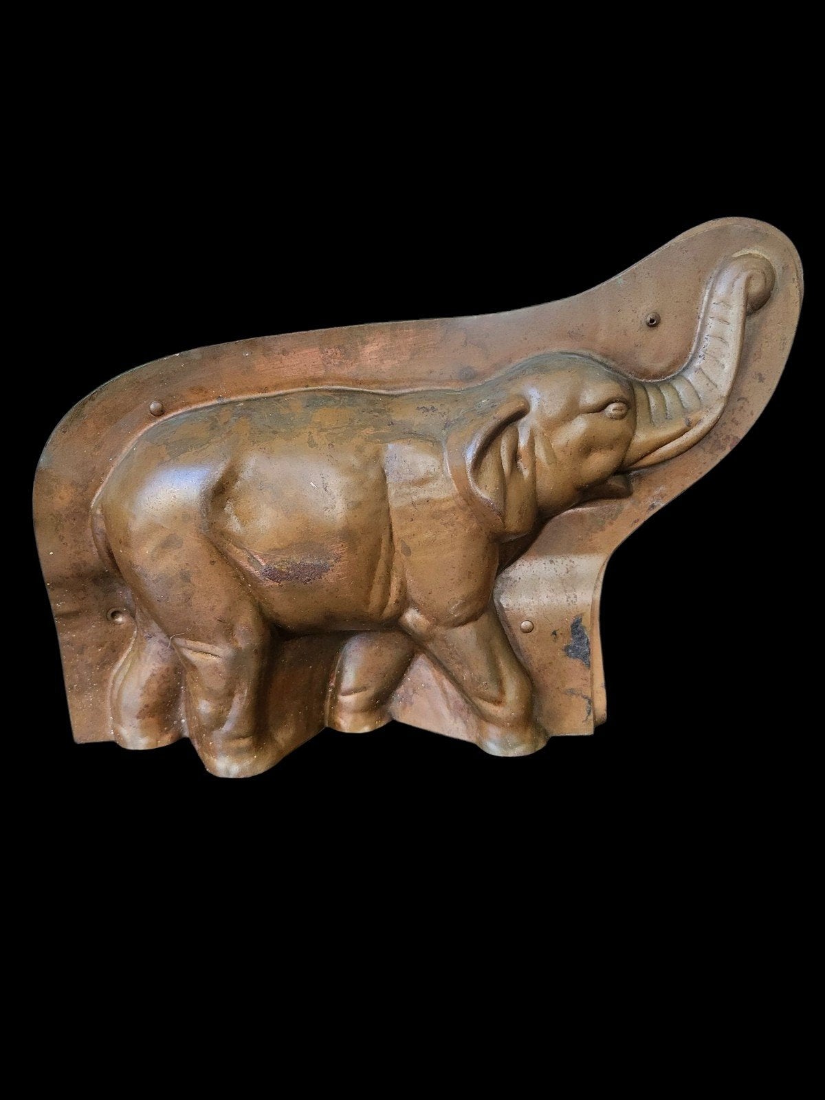 Vintage, 27cm. Chocolade mal in de vorm van een olifant., Ophalen of Verzenden