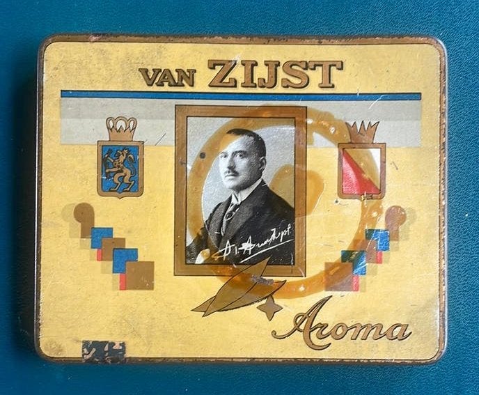 Oud sigarenblikje-Van Zijst -Aroma, Verzamelen, Verzenden, Gebruikt, Overige