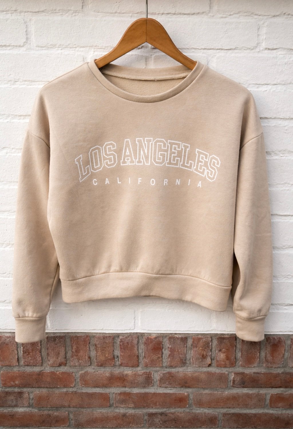 Los Angeles California sweater beige trui maat M 38 herfst, Kleding | Dames, Ophalen of Verzenden, Gedragen, Maat 38/40 (M), Beige