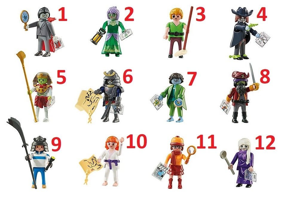 Scooby Doo figuren. poppetjes, halloween, mistery figures, Ophalen of Verzenden, Nieuw, Complete set, Figuren