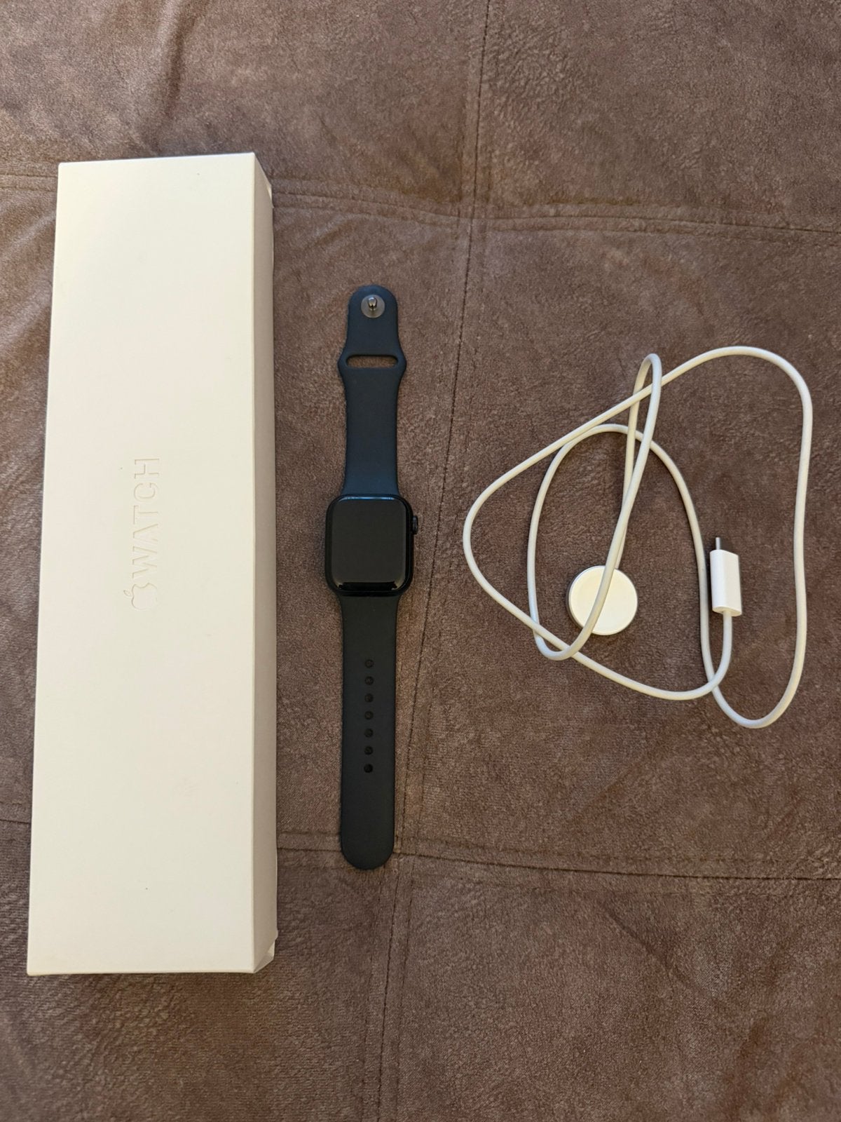 Apple watch 8 series 41mm, Ophalen, Zo goed als nieuw, Zwart, IOS