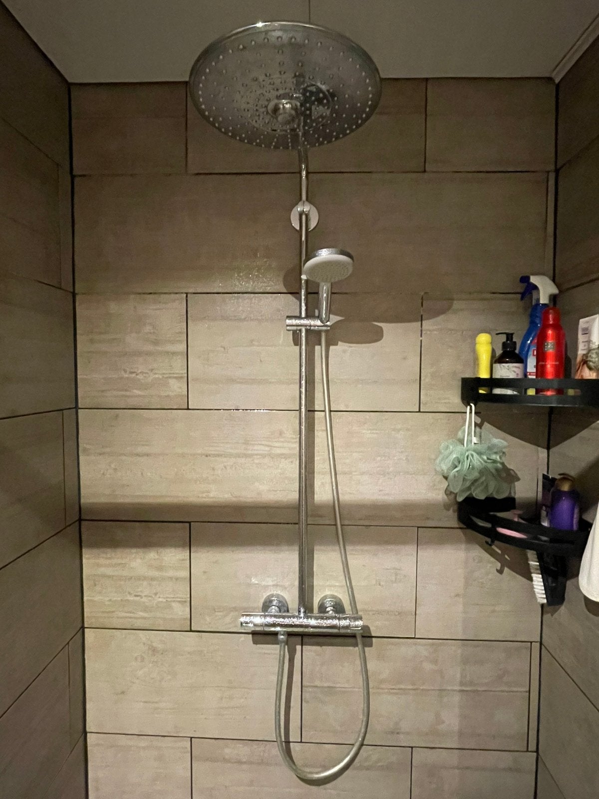 Grohe thermostatische doucheset met regen- en handdouche, Ophalen, Gebruikt, Met douche