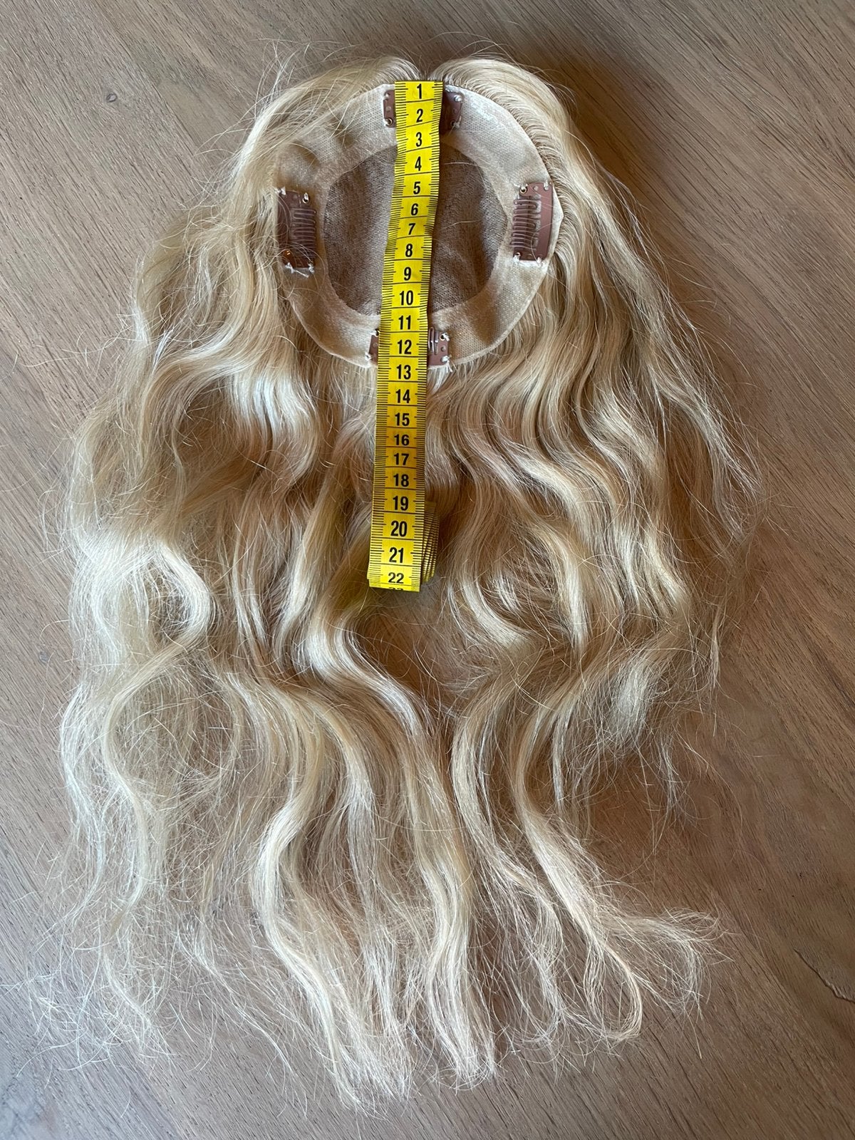 Hair topper pruik blond 100% human hair top kwaliteit india, India, Nieuw, Ophalen of Verzenden, India
