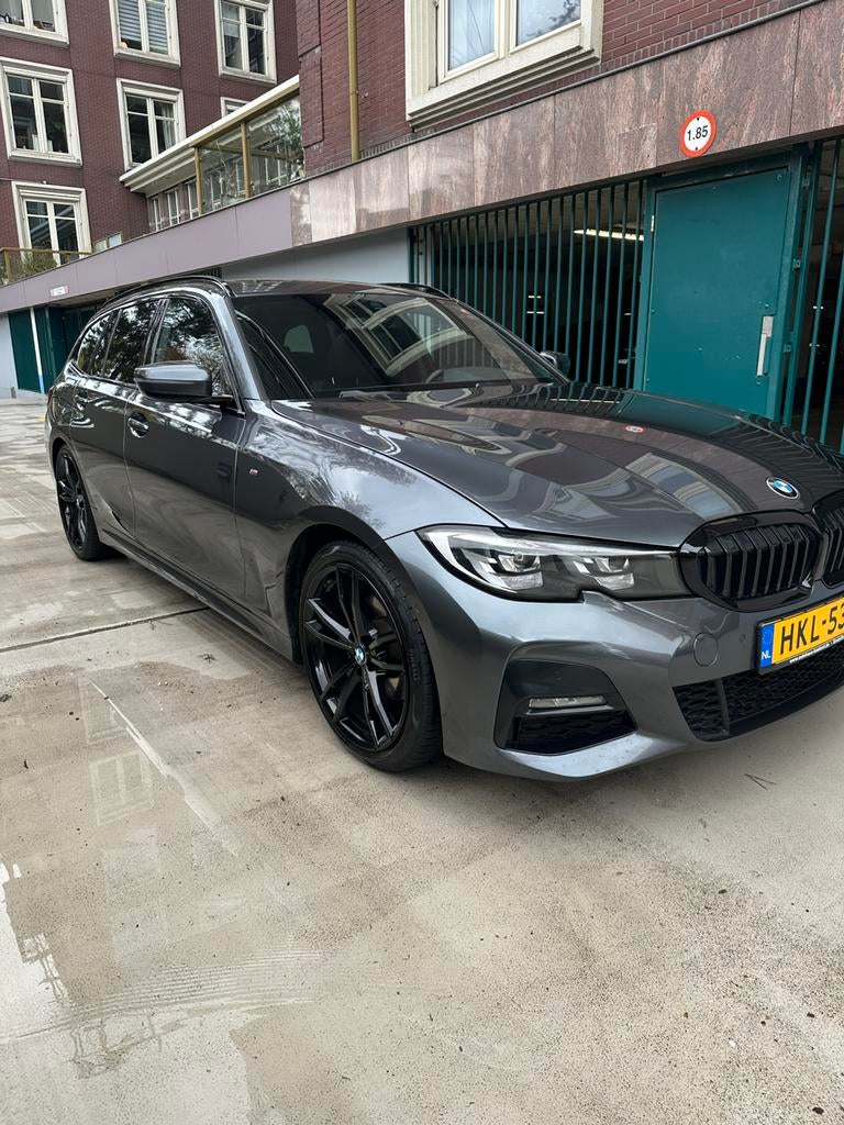 BMW 3-Serie 320d 204pk Aut 2021 Panorama, Auto's, Automaat, Achterwielaandrijving, Zwart, 4 cilinders